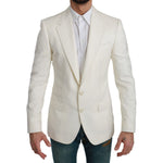 Dolce & Gabbana SICILIA Cream Single Breasted Formal Blazer KOS1708-46