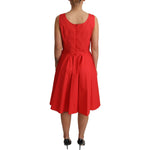 Dolce & Gabbana Red Polka Dotted Cotton A-Line Dress DR2759-42