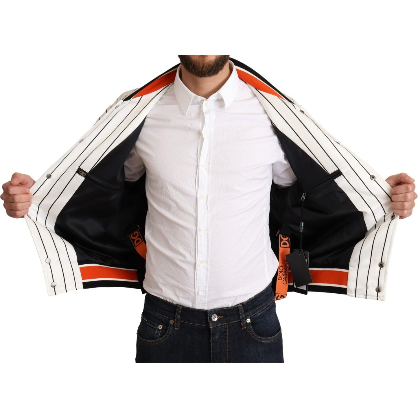 Dolce & Gabbana Multicolor Bomber King Logo #DGMILLENNIALS Jacket JKT2920-L