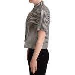 Dolce & Gabbana White Black Fantasy Pattern Shirt TSH5972 -40