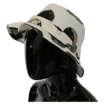 Dolce & Gabbana White Cotton Big Polka Dot Pattern Bucket Hat HAT20070- 58