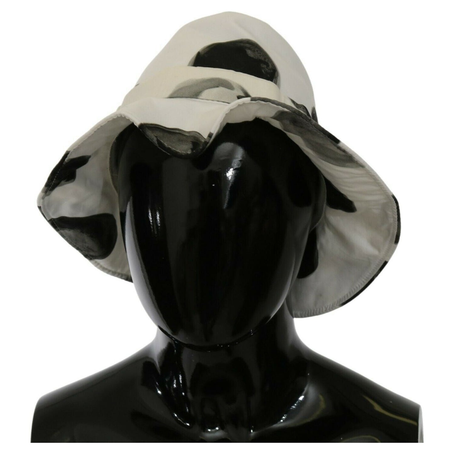 Dolce & Gabbana White Cotton Big Polka Dot Pattern Bucket Hat HAT20070- 58