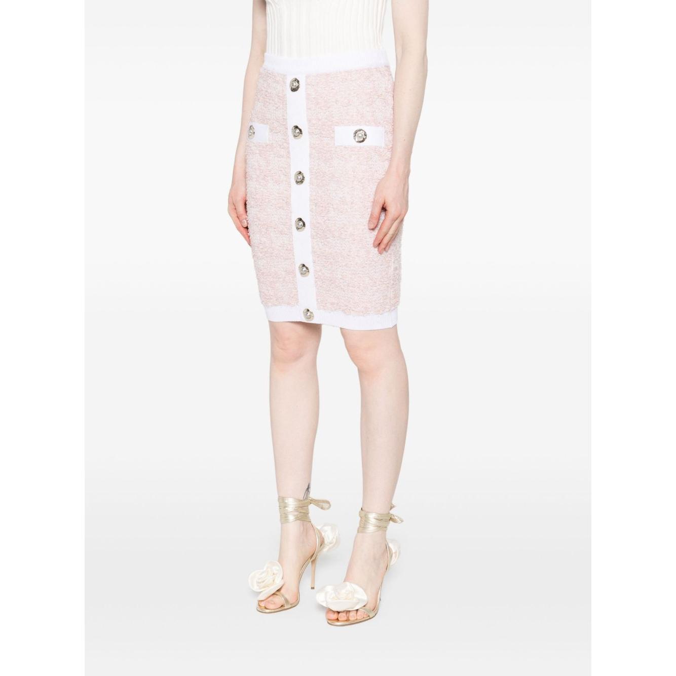 Balmain Tweed pencil skirt FF1LC016KI72OIN-AI25