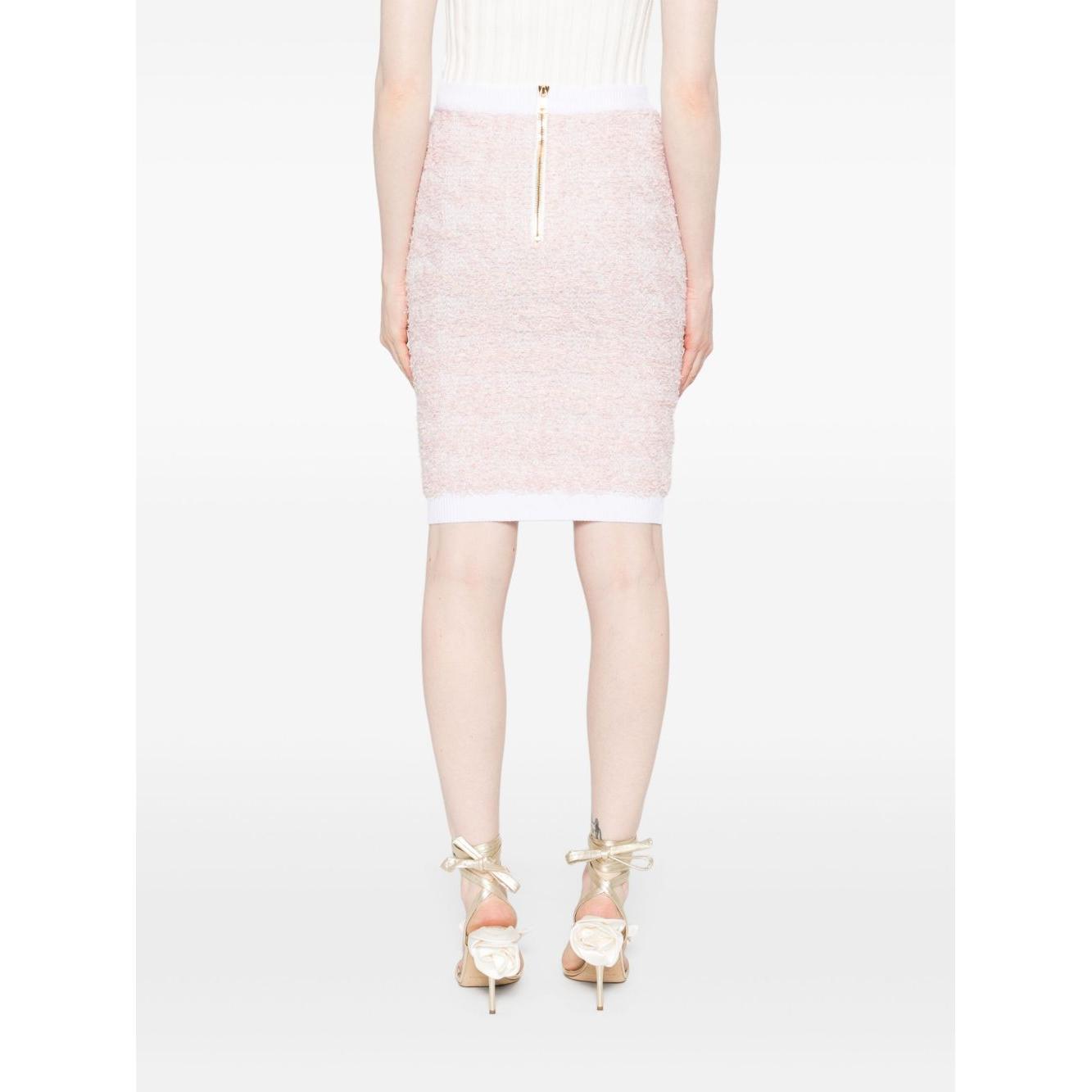 Balmain Tweed pencil skirt FF1LC016KI72OIN-AI25