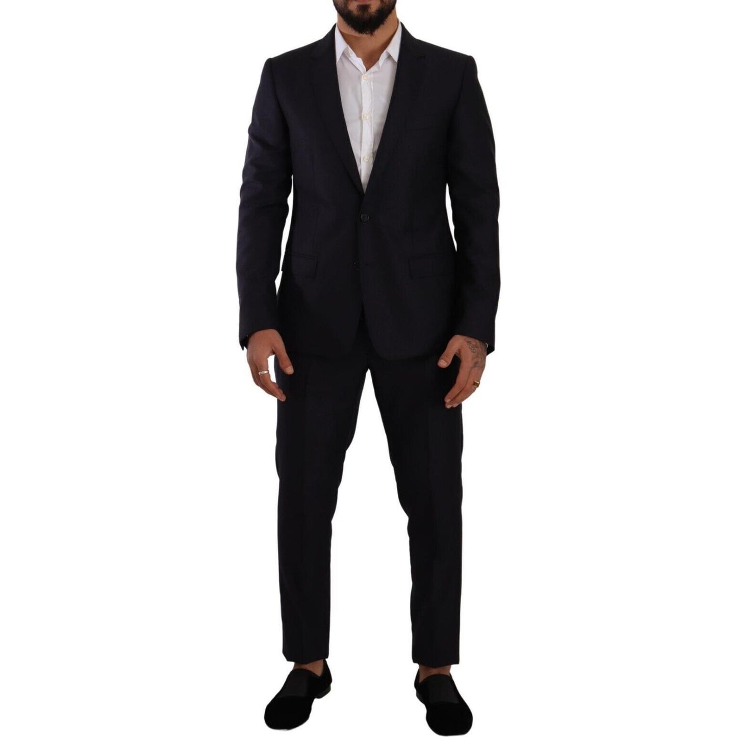 Dolce & Gabbana Blue MARTINI Slim fit 2 Piece Coat Suit KOS1907 - 50