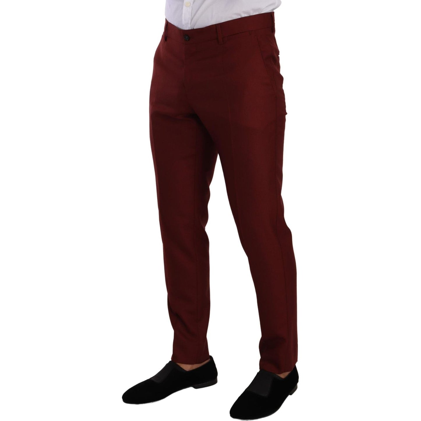 Dolce & Gabbana Red Cashmere Silk Dress Men Trouser Pants PAN72721- 50