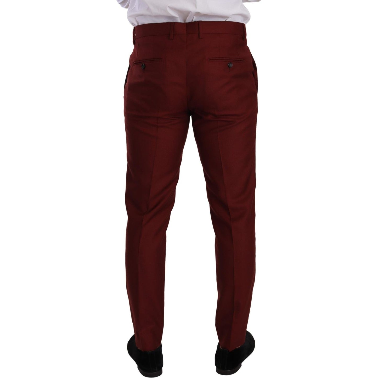 Dolce & Gabbana Red Cashmere Silk Dress Men Trouser Pants PAN72721- 50