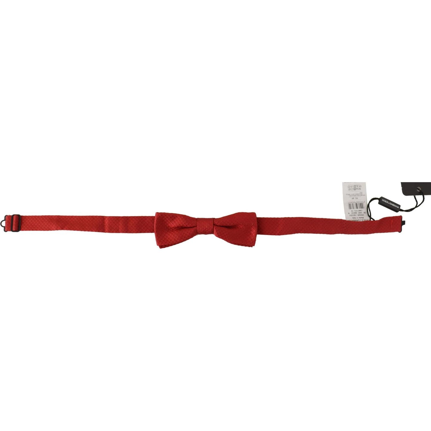 Dolce & Gabbana Red 100% Silk Adjustable Neck Papillon Tie FT3660