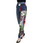 Dolce & Gabbana Blue Jacquard Majolica High Waist Jeans PAN73064 - 36