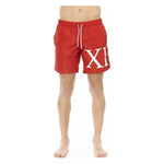 Bikkembergs Red Polyester Men's Swim Short BI-22656-S
