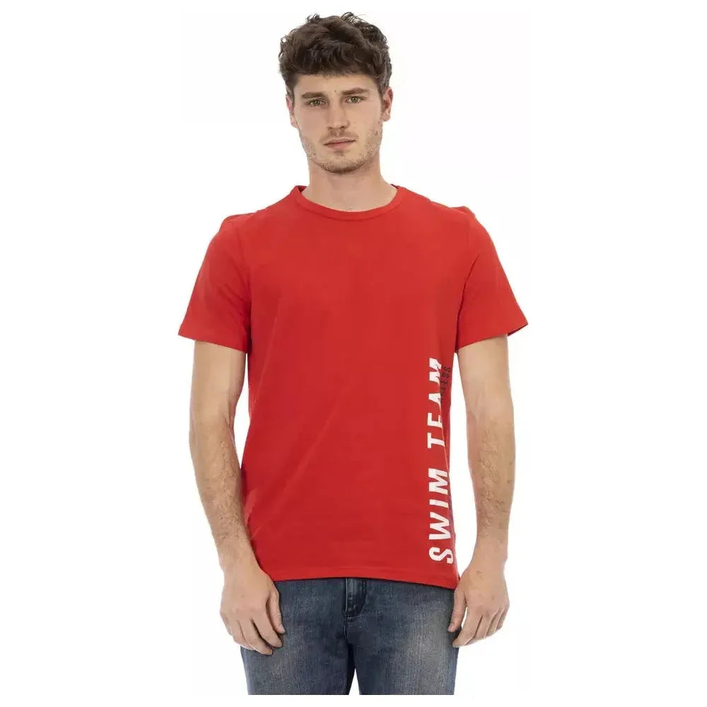 Bikkembergs Red Cotton Men T-Shirt BI-22061-M