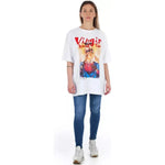 Frankie Morello White Cotton Women T-Shirt FR-21733-S