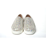Christian Louboutin White Ab/Clear Ab Roller Boat Woman Flat Sneaker CL059-35.5-FBB-162