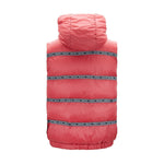 Elegant Red Versace Logo Vest with Detachable Hood 8054712636509