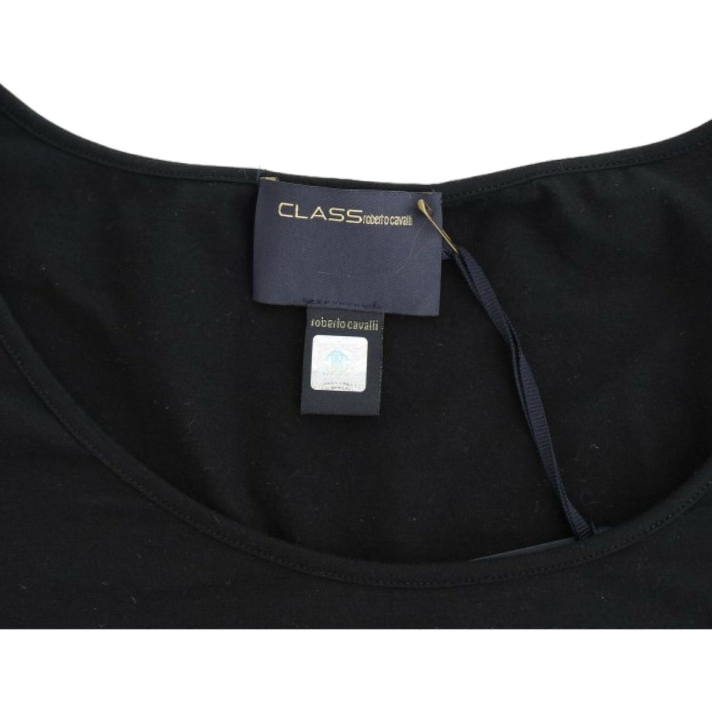 Cavalli Black Cotton Top Cavalli