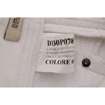 Ermanno Scervino White Cotton Slim Fit Casual Pants SIG30310-1