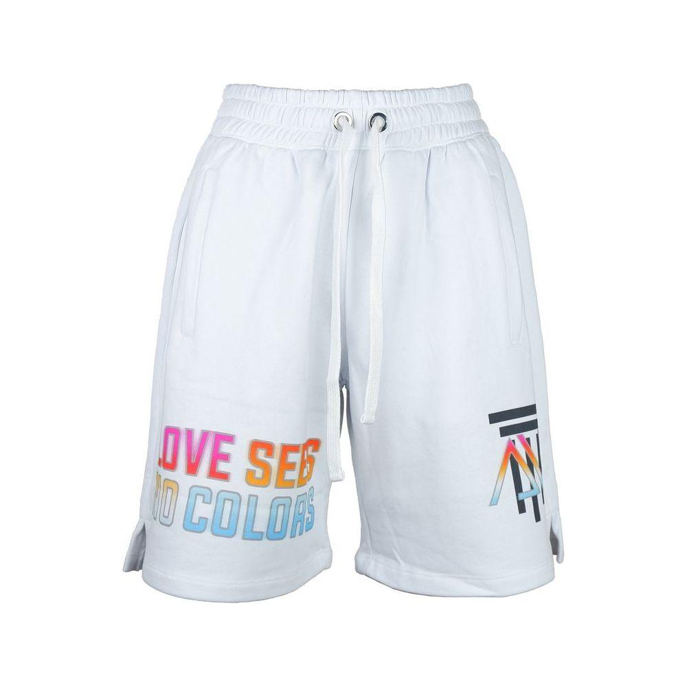 Diego Venturino White Cotton Women Shorts DI-6835-XS