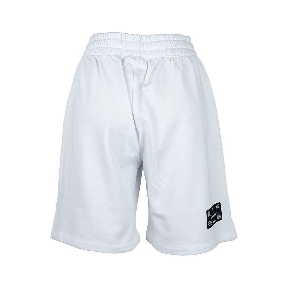 Diego Venturino White Cotton Women Shorts DI-6835-XS