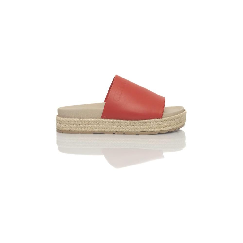 Cerruti 1881 Red Calfskin Women Sandal CE-24528-EU38/US8