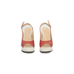 Cerruti 1881 Red Calfskin Women Sandal CE-24526-EU38/US8
