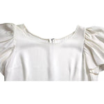 Dolce & Gabbana White Viscose Round Neck Short Sleeves Top TSH852029-44