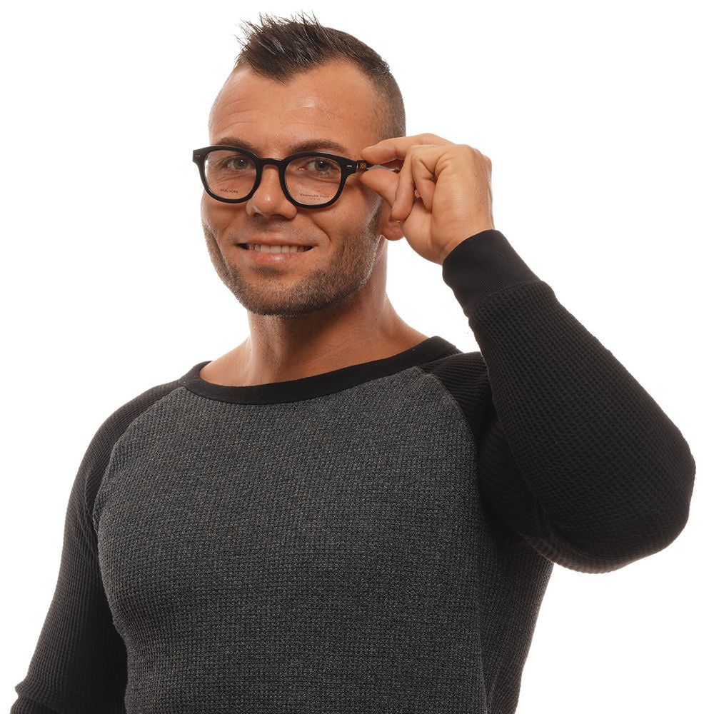 Ermenegildo Zegna Black Horn Glasses (Frames)