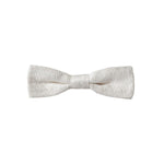Dolce & Gabbana White Silk Patterned Adjustable Neck Men Papillon Bow Tie
