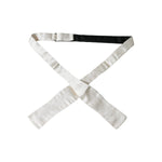 Dolce & Gabbana White Silk Slim Skinny Necktie Men Bow Tie FT3917