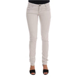 Costume National White Cotton Stretch Slim Jeans SIG30129-1