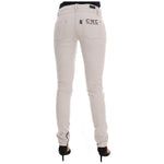 Costume National White Cotton Stretch Slim Jeans SIG30129-1