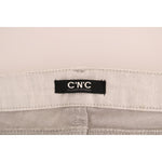 Costume National White Cotton Stretch Slim Jeans SIG30129-1