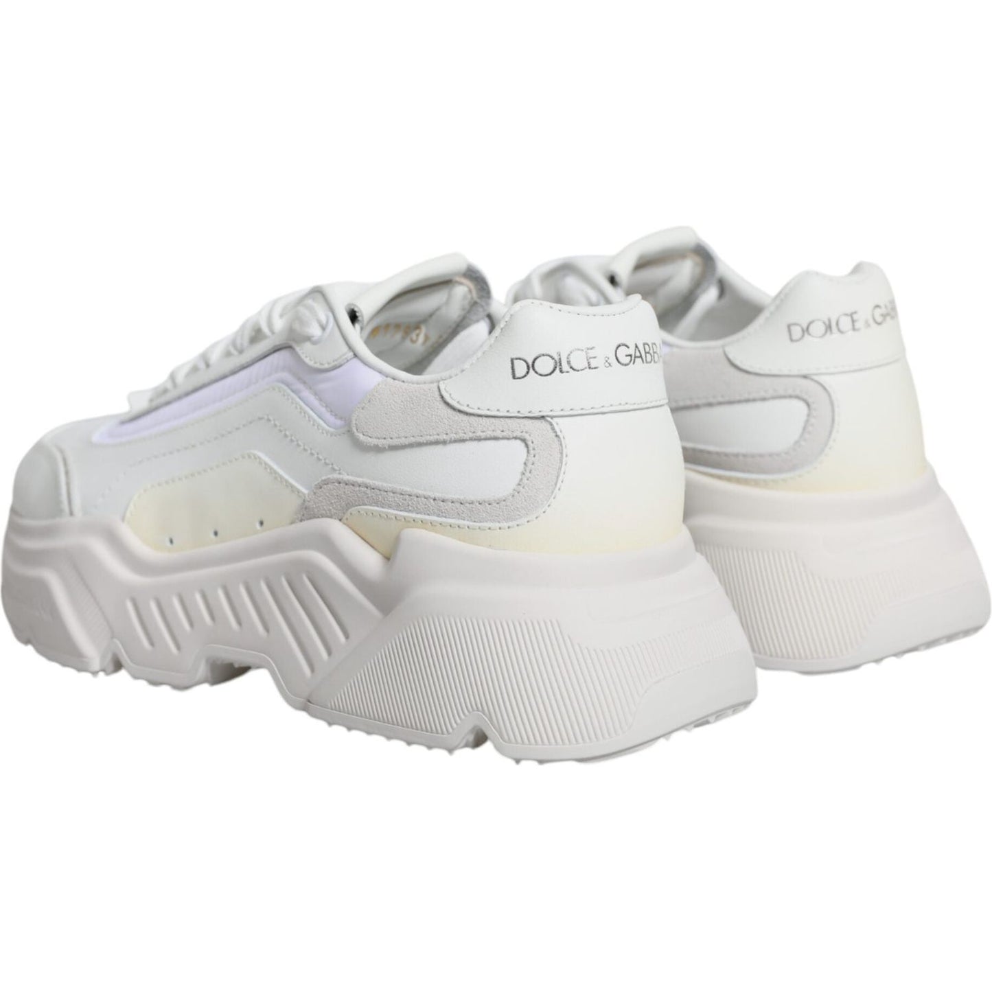 Dolce & Gabbana White Daymaster Low Top Sneakers Shoes LA11827-37.5