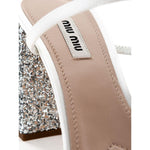 Miu Miu White Silk Sandal MIMI-5151666-EU39/US9