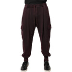 Dolce & Gabbana Dark Violet Cotton Cargo Jogger Pants PAN76024-52
