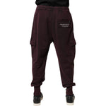 Dolce & Gabbana Dark Violet Cotton Cargo Jogger Pants PAN76024-52
