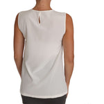 Dolce & Gabbana White Silk Embellished Crystal Sequin Fairy Top TSH2669-40