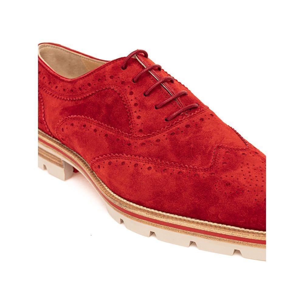 Christian Louboutin Red Suede Leather Oxfords And Derby CH-4994665-EU36/US6