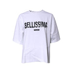 Dolce & Gabbana White Bellissima Cotton Crew Neck T-shirt