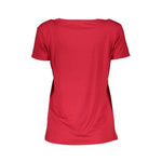 Scervino Street Red Elastane Women T-Shirt SC-4859-XS
