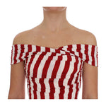 Dolce & Gabbana Red White Silk Stretch Dress NOC10086-3