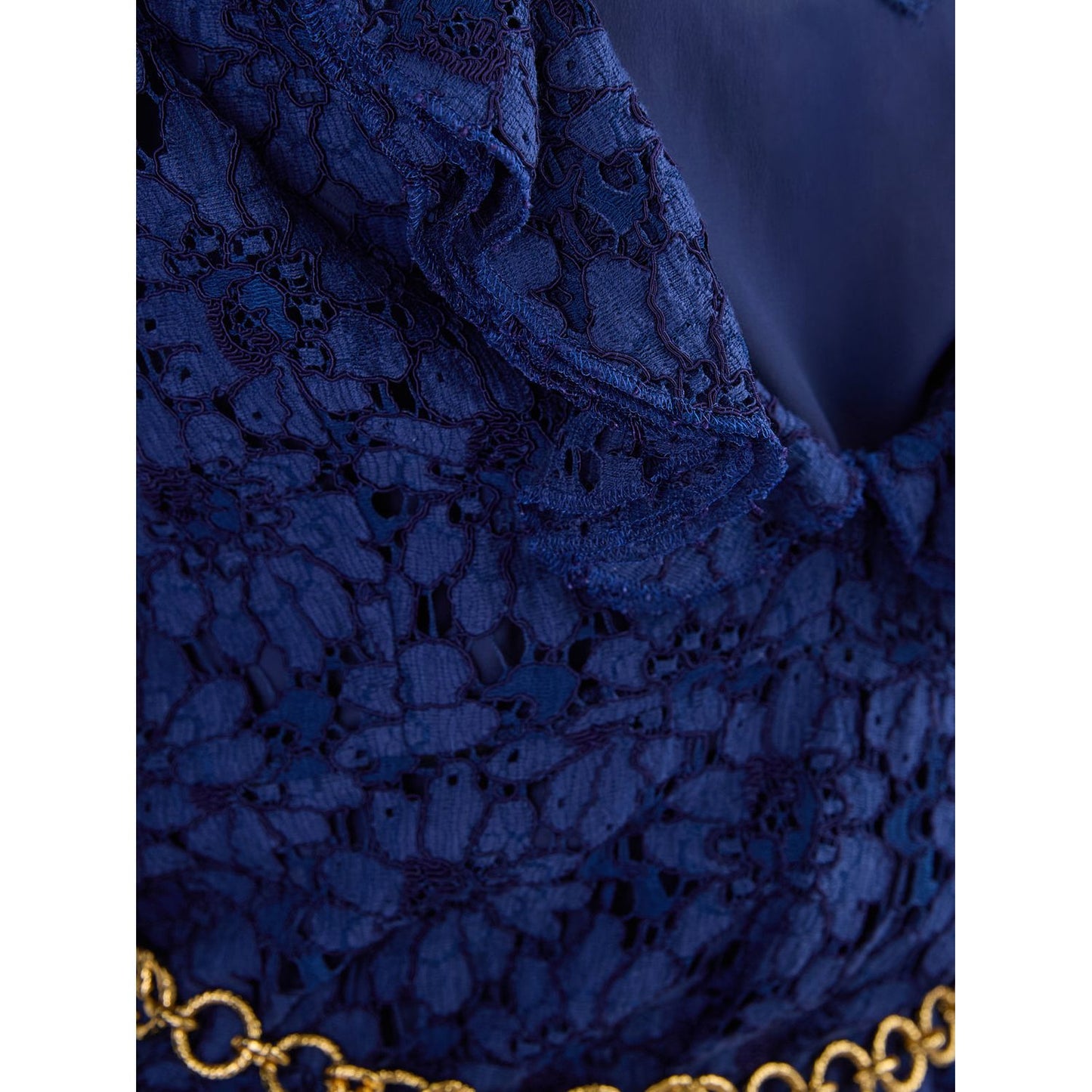 Gucci Blu Viscose and Cotton Mid Long Dress 685923ZJT764912_42