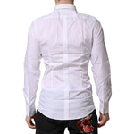 Dolce & Gabbana White GOLD Long Sleeves Dress Formal Shirt TSH906705-40