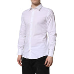 Dolce & Gabbana White GOLD Long Sleeve Dress Formal Shirt TSH906884-40