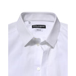 Dolce & Gabbana White GOLD Long Sleeve Dress Formal Shirt TSH906884-40