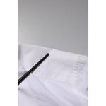 Dolce & Gabbana White GOLD Cotton Poplin Dress Formal Shirt TSH906889-39