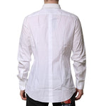 Dolce & Gabbana White GOLD Cotton Men Dress Formal Shirt TSH906919-40