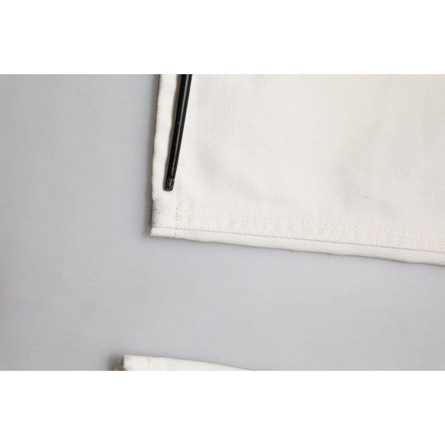 Dolce & Gabbana White Cotton Skinny Men Denim Jeans PAN74712-44