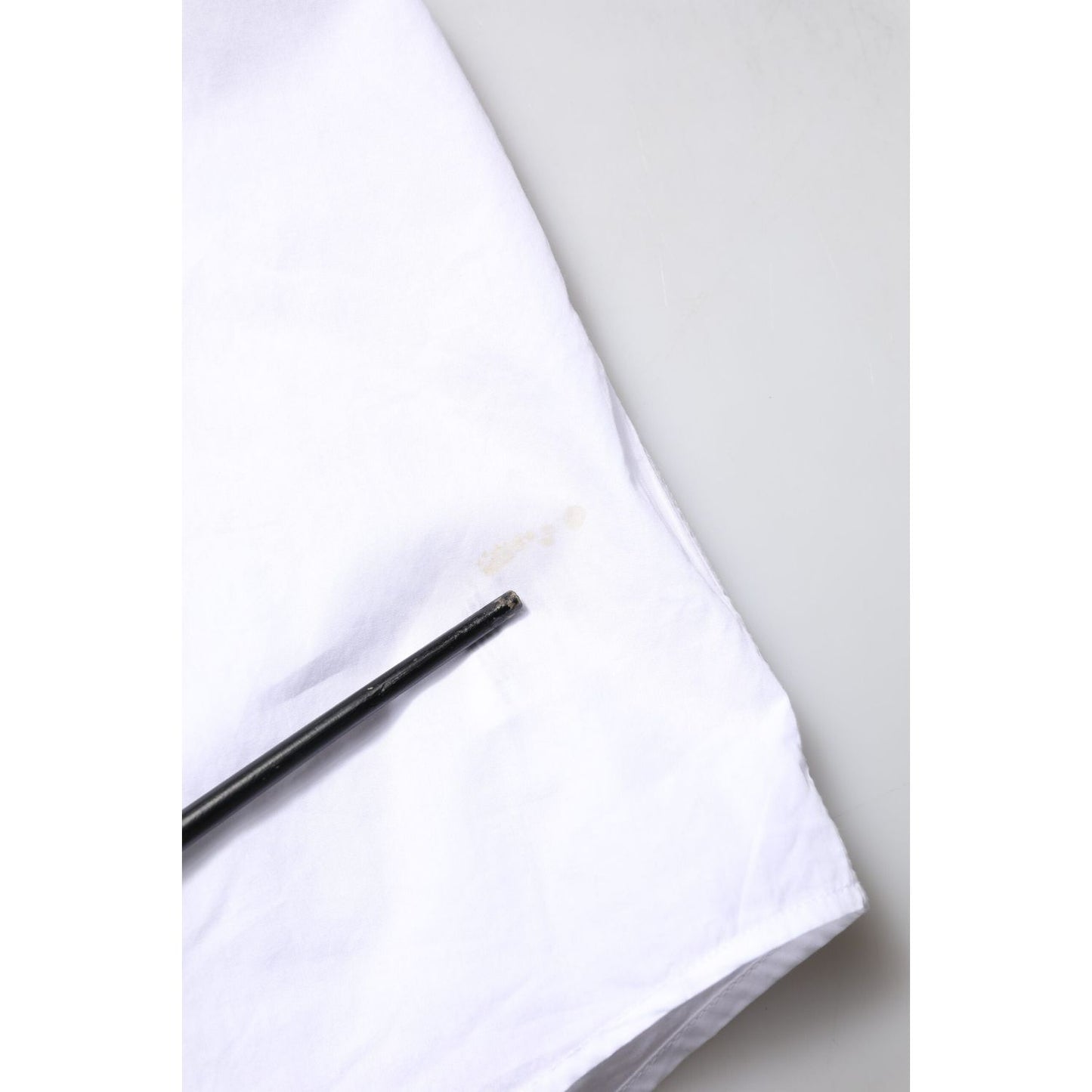 Dolce & Gabbana White GOLD Cotton Poplin Formal Dress Shirt TSH86511-37