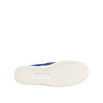 Dolce & Gabbana Blue Leather Lace Slip On Sneaker Shoes MV7405-40