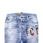 Dsquared² Blue Washed Cotton Mid Waist Skinny Denim Jeans PAN74481-38